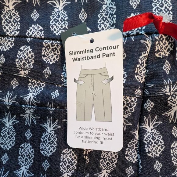 NWT Ruby Rd. (The Bay) Slimming Countour Waistband Capri Size 14 - Picture 5 of 9